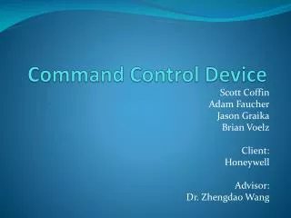 Command Control Device