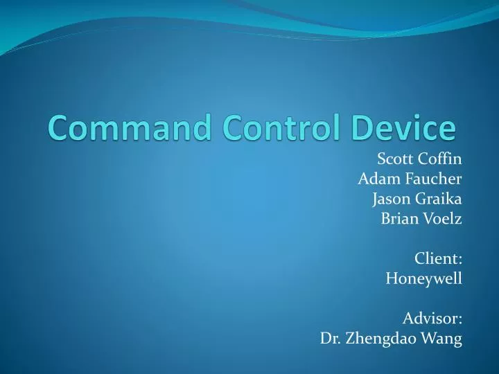 command control device
