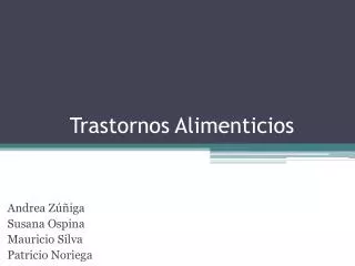 trastornos alimenticios