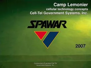 Camp Lemonier cellular technology concepts Cell-Tel Government Systems, Inc.