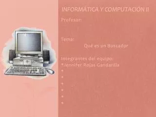 Informática y computación II