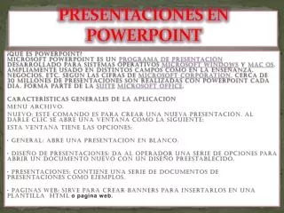 presentaciones en powerpoint