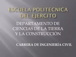 escuela politecnica del ejercito