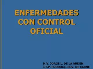 enfermedades con control oficial