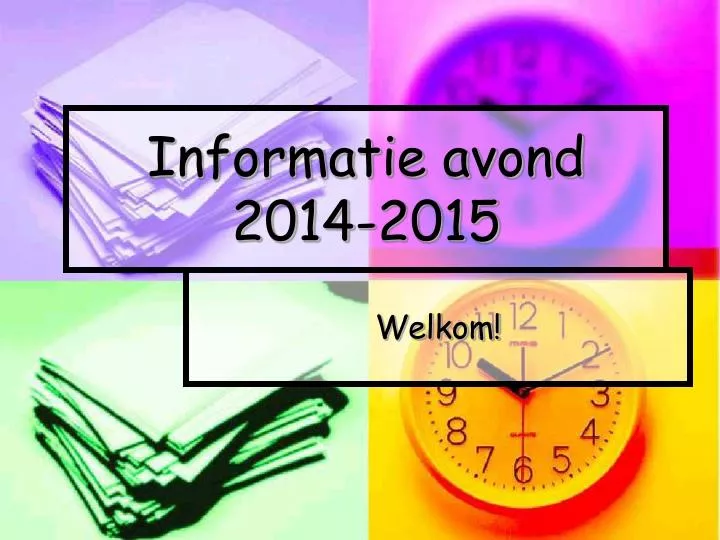 informatie avond 2014 2015