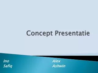 concept presentatie