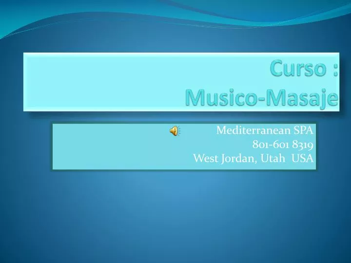 curso musico masaje