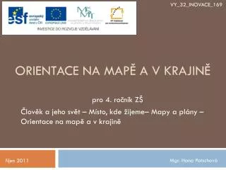 orientace na map a v krajin
