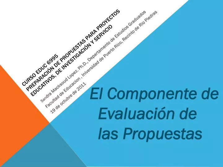 curso educ 6995 preparaci n de propuestas para proyectos educativos de investigaci n y servicio