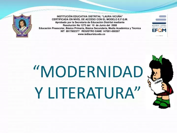 modernidad y literatura