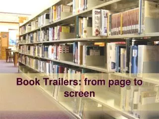 Book Trailers: from page to screen