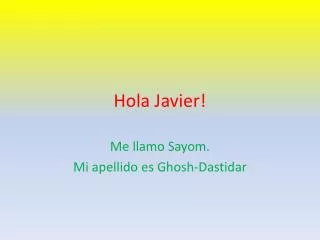 hola javier
