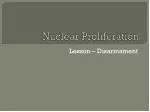 PPT - Nuclear PROLIFERATION PowerPoint Presentation, free download - ID ...