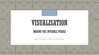 VISUALISATION Making the invisible, visible