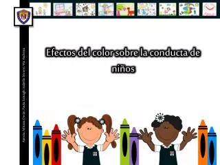 Efectos del color sobre la conducta de niños