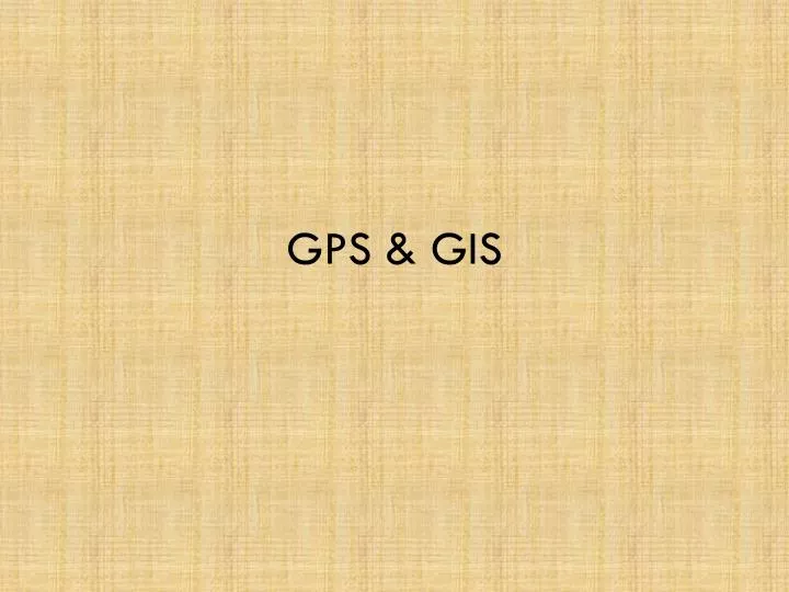 gps gis