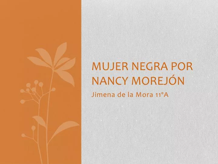 mujer negra por nancy morej n