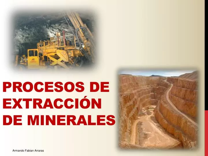 procesos de extracci n de minerales