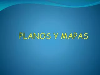 planos y mapas