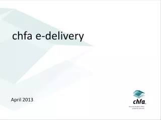 chfa e-delivery