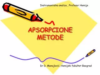 apsorpcione metode