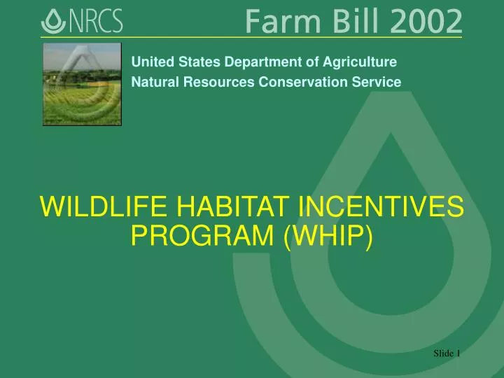 wildlife habitat incentives program whip