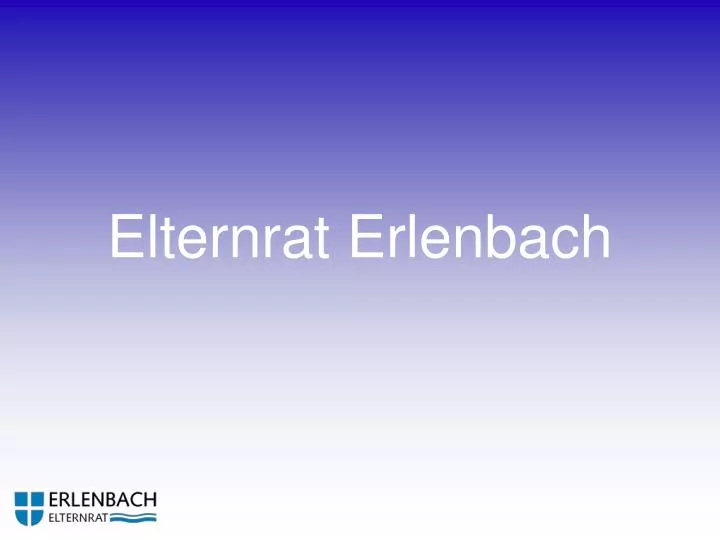 elternrat erlenbach