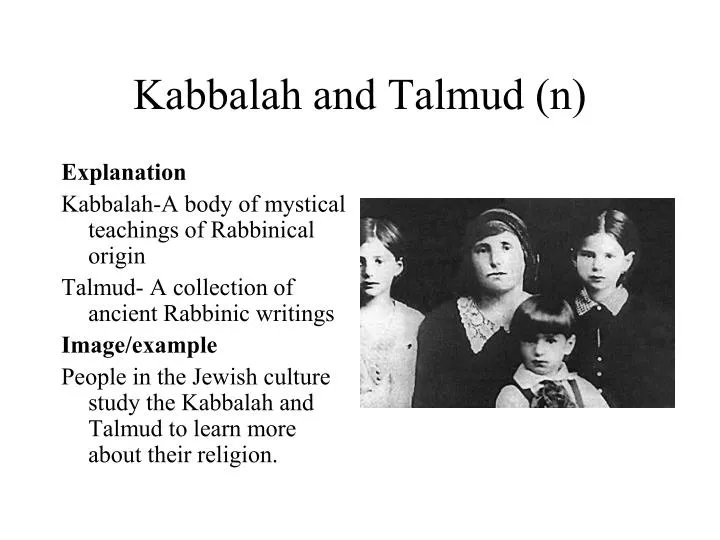 kabbalah and talmud n