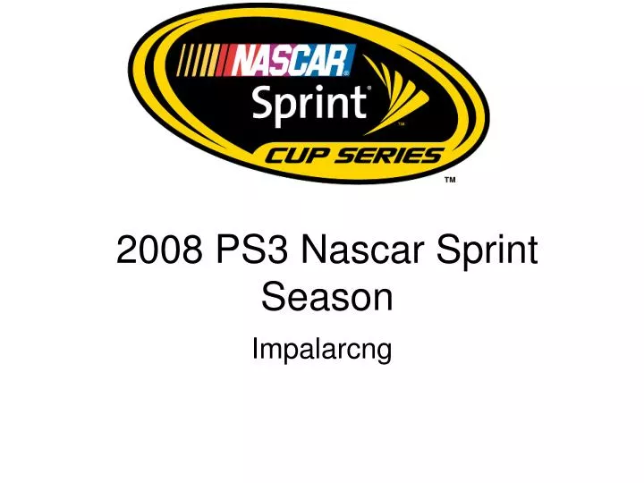 2008 ps3 nascar sprint season