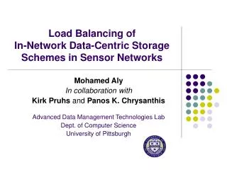 Load Balancing of In-Network Data-Centric Storage Schemes in Sensor Networks