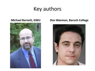 Key authors