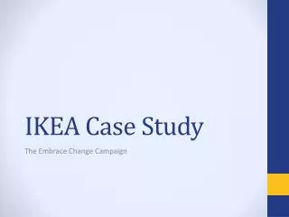 IKEA Case Study