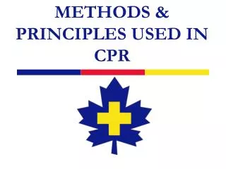 METHODS &amp; PRINCIPLES USED IN CPR