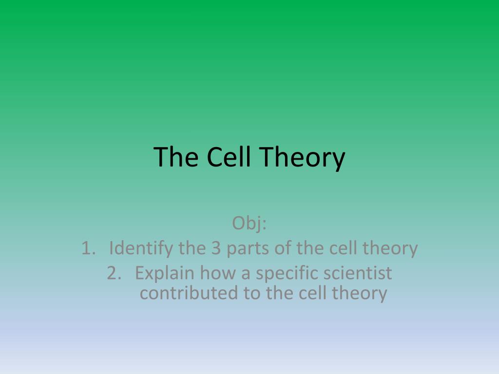 PPT - The Cell Theory PowerPoint Presentation, free download - ID:6925425