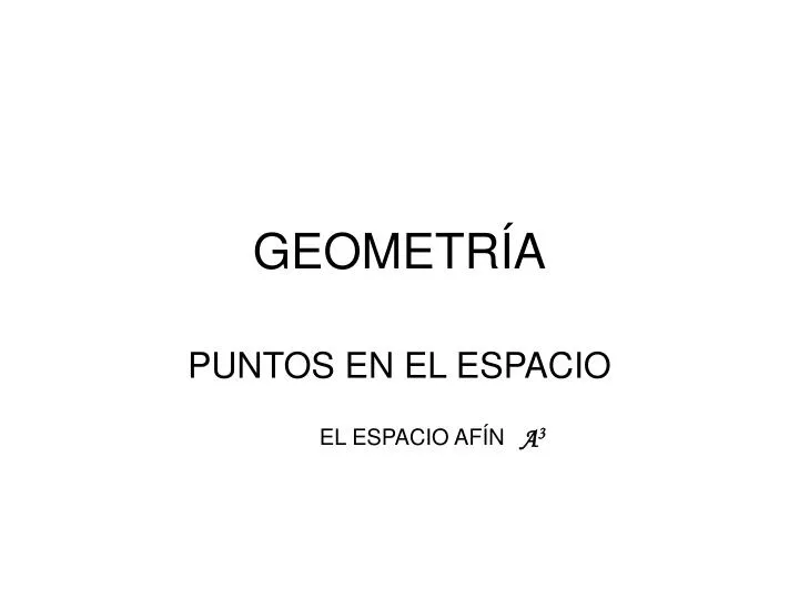 geometr a
