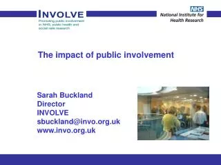 The impact of public involvement