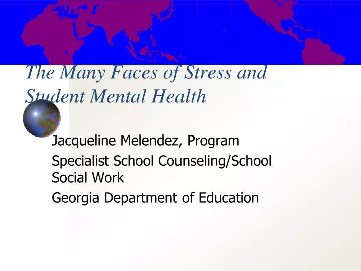 the many faces of stress and student mental health