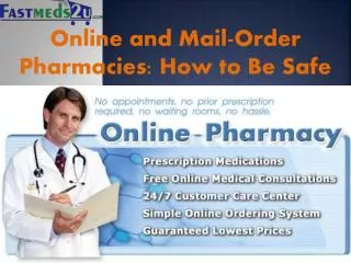 Online and Mail Order Pharmacies