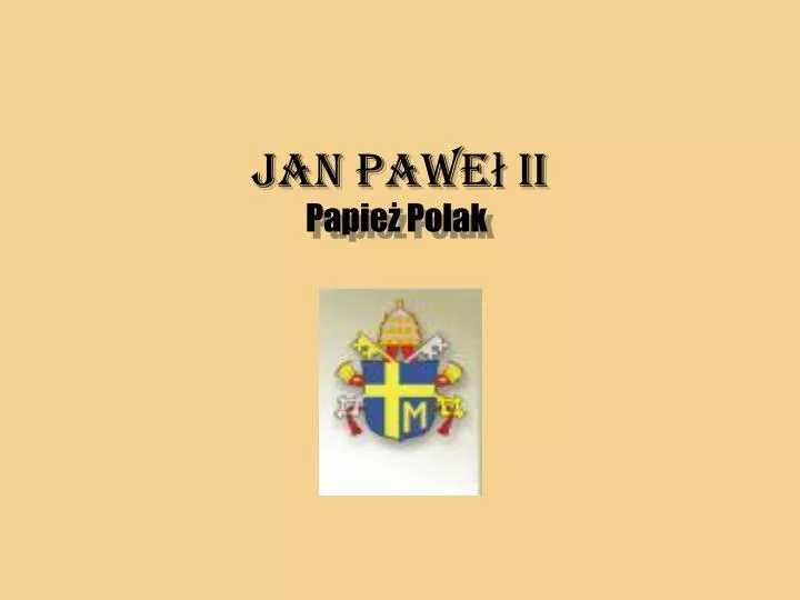 jan pawe ii