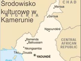 ?rodowisko kulturowe w Kamerunie