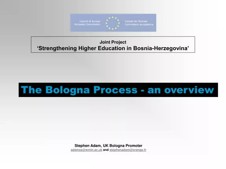 joint project strengthening higher education in bosnia herzegovina
