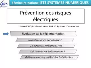 pr vention des risques lectriques