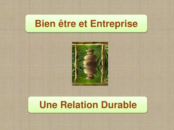 une relation durable