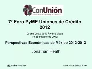 Perspectivas Económicas de México 2012-2013