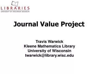 Journal Value Project
