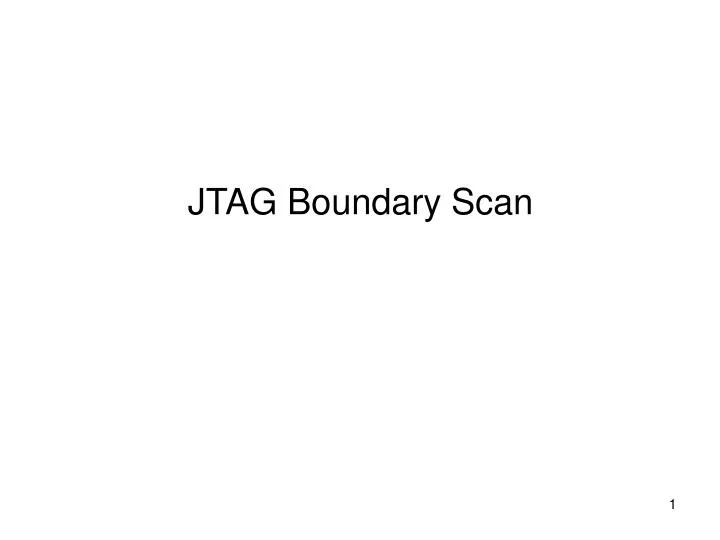 jtag boundary scan