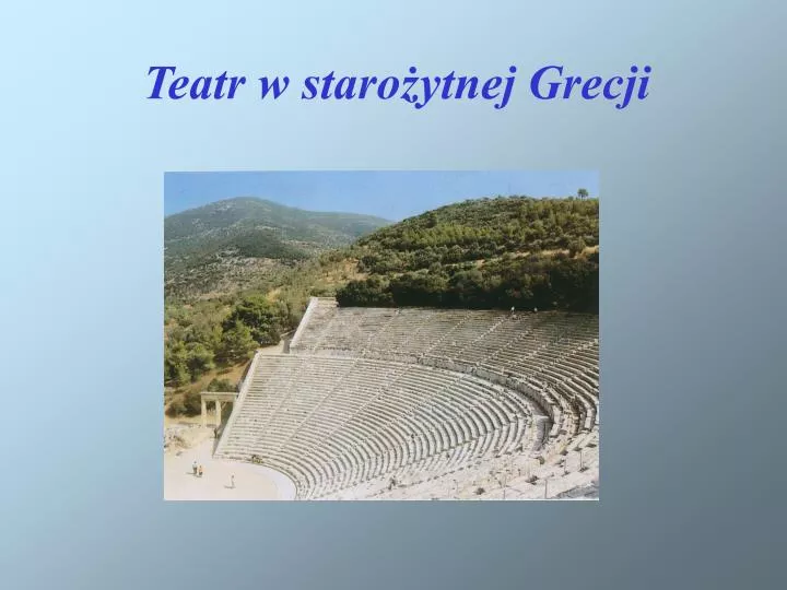 teatr w staro ytnej grecji