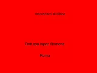 dott ssa lopez filomena roma