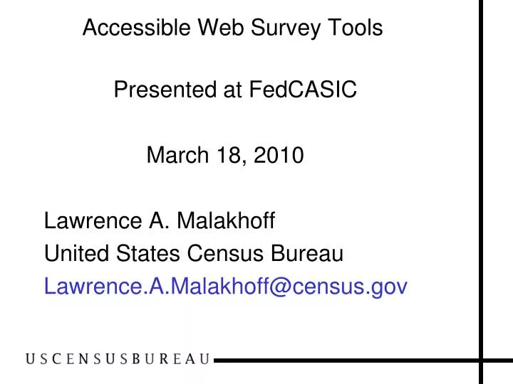 accessible web survey tools