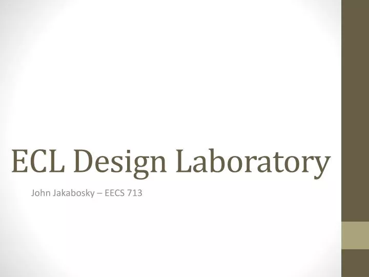 ecl design laboratory
